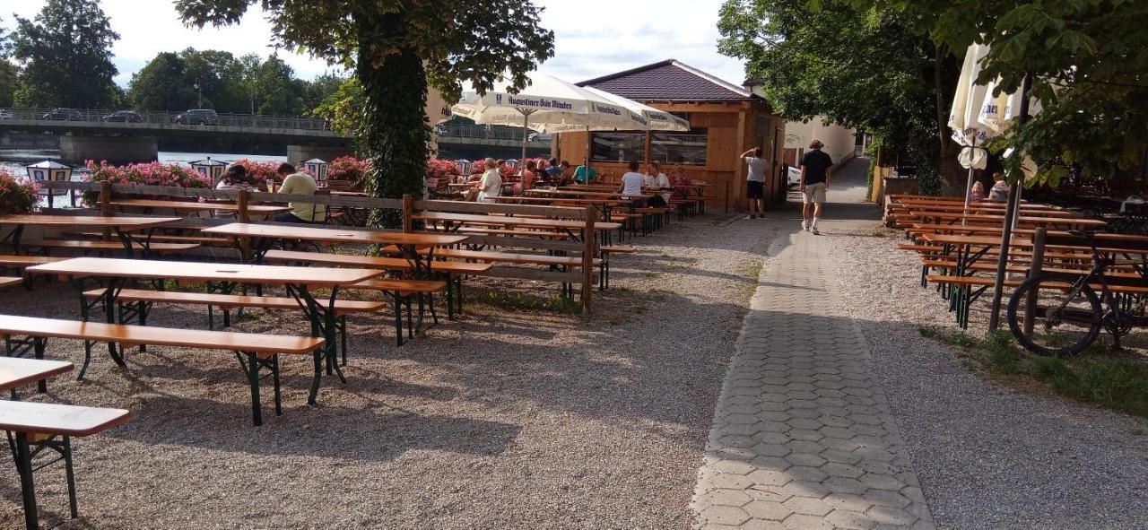Grosses Zimmer Bad Kueche Wohnzimmer Terasse Garten Zentral Ruhig Landsberg am Lech Luaran gambar